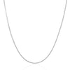 14k White Gold Foxtail 1.0mm Chain